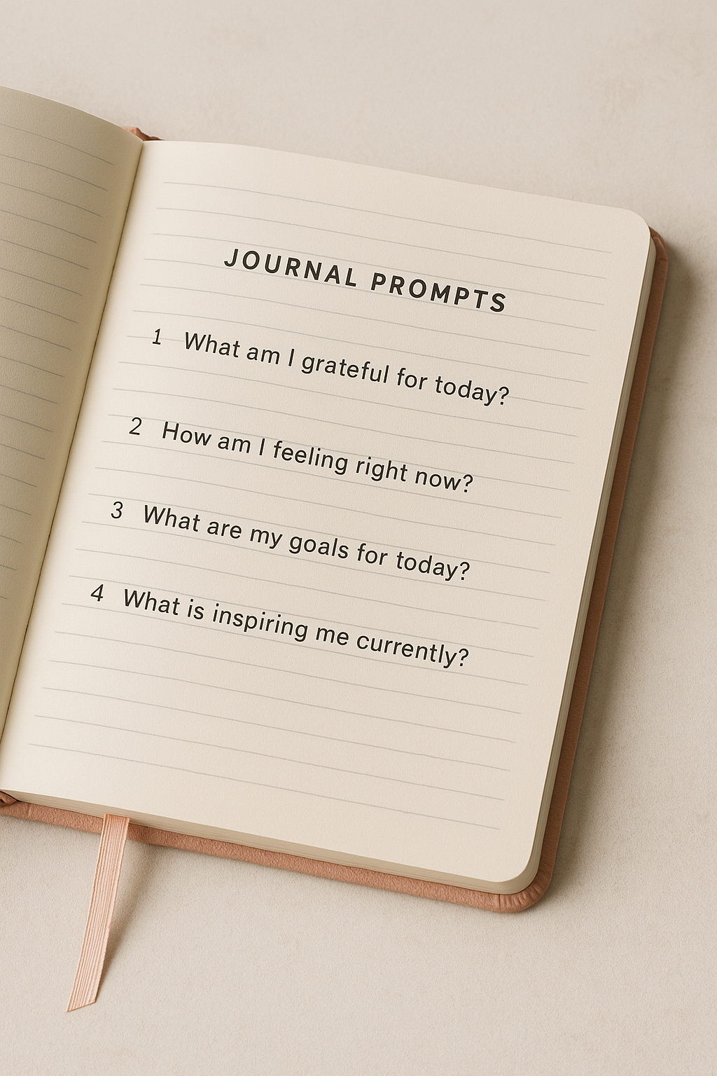 Journal einfach in rosa