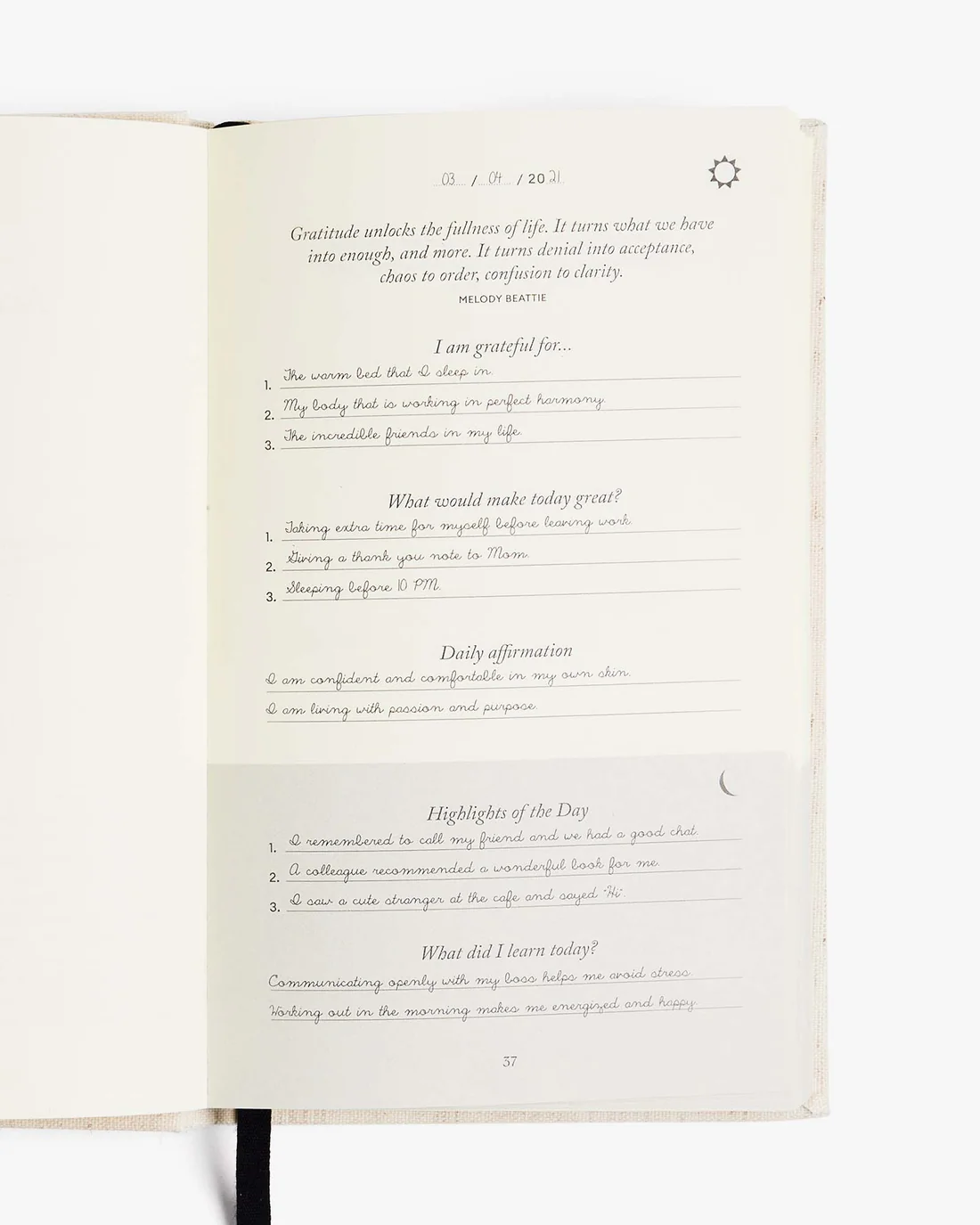 The Five Minute Journal – Bild 3